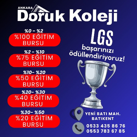 LGS Başarınızı Ödüllendiriyoruz!