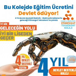 Etimesgut Teknokent Koleji Teknik Anadolu Lisesi’nde Kayıtlar Devam Ediyor!