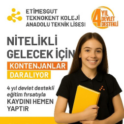 Etimesgut Teknokent Koleji Teknik Anadolu Lisesi’nde Kayıtlar Devam Ediyor!