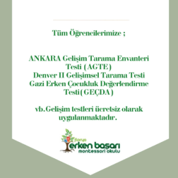 Çocuklarımızın Gelişimini Takip Ediyoruz!