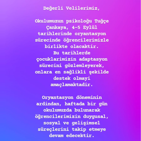 Psikoloğumuz Eşliğinde Güvenli Bir Başlangıç