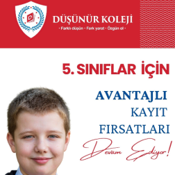 5. Sınıflar İçin Avantajlı Kayıtlar Devam Ediyor!