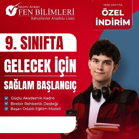 9. SINIFLAR İÇİN SON KONTENJANLAR