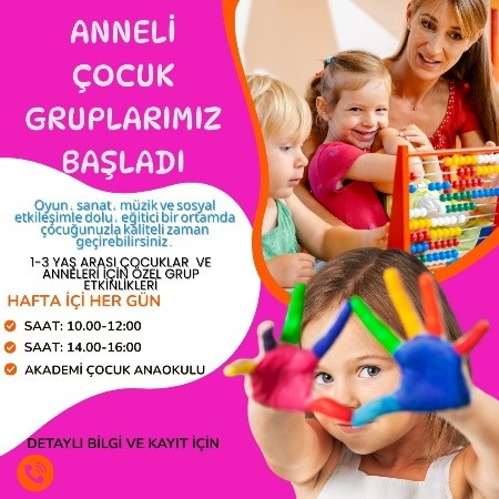 🎨👩👧 Anne-Çocuk Gruplarımız Başladı!
