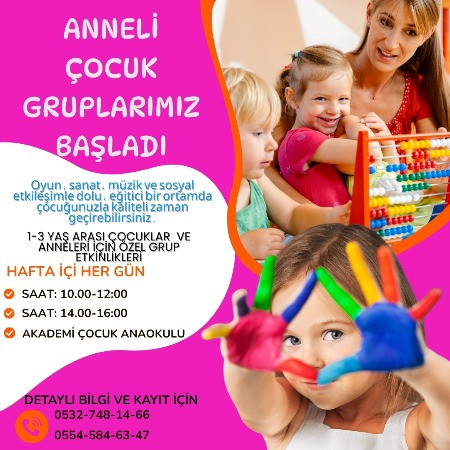 🎨👩‍👧 Anne-Çocuk Gruplarımız Başladı!