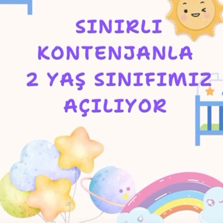 Kreş sınıfı açılıyor.