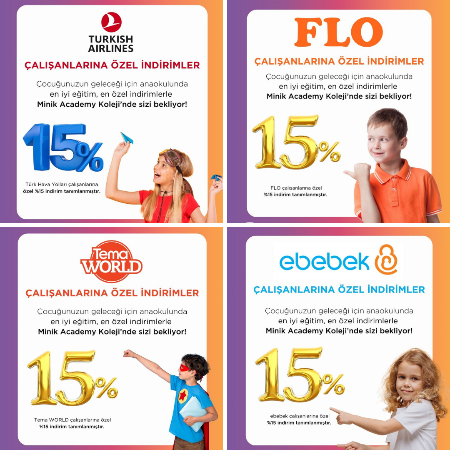 ebebek, THY, FLO ve Temaworld Çalışanlarına Özel %15 İndirim!