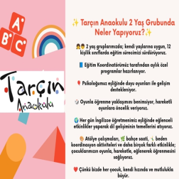 Tarçın Anaokulu 2 Yaş Grubunda Neler Yapıyoruz?