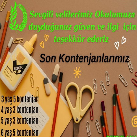 Son Kontenjanlarımız İçin Sizi Bekliyoruz!