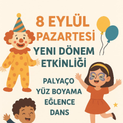8 Eylül’de Palyaçolu Yeni Dönem Etkinliğine Davetlisiniz!