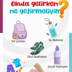 Okula Gelirken Neler Getirmeliyim?