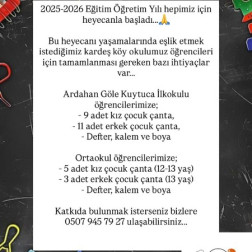 Kardeş Köy Okulu Projemiz