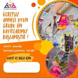 Ücretsiz Anneli Oyun Grubu Ön Kayıtlarımız Başlamıştır 📯