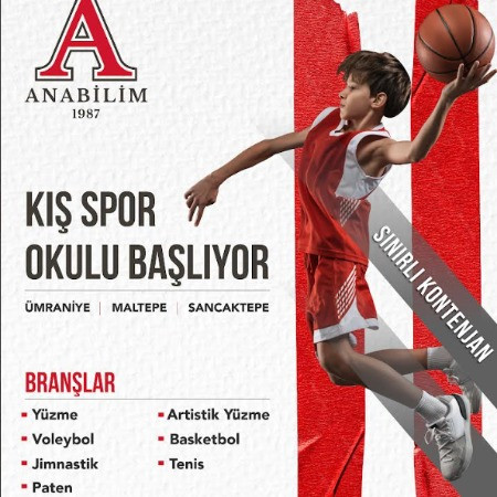 Anabilim’de Kış Spor Okulu Başlıyor! 🏊‍♂️🏀🎾
