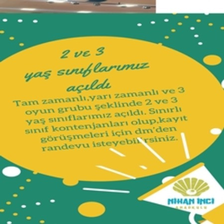 2 ve 3 Yaş Sınıflarımız Açıldı! 🌟👶