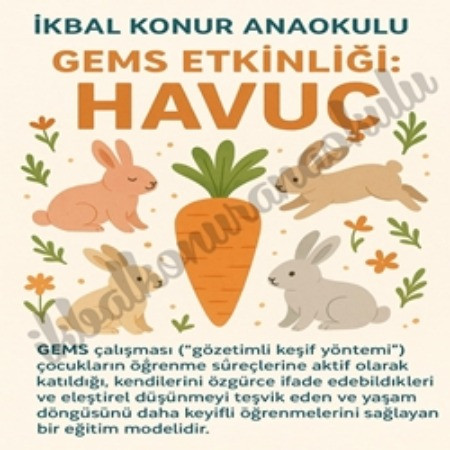 GEMS Etkinliği: Havuç ile Keşif Yolculuğu