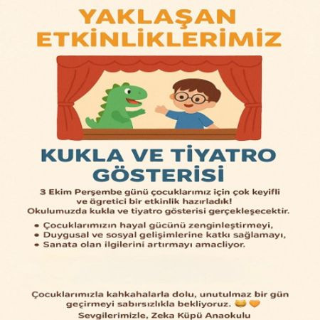 Kukla ve Tiyatro Gösterisi ile Eğlence Başlıyor 🎭