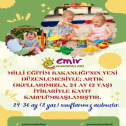 👶 Emir Anaokulları'nda 2 Yaş Sınıflarımız Açıldı! 🎉