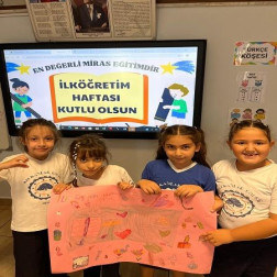 İLKÖĞRETİM HAFTASI COŞKUSUNU 2. SINIF ÖĞRENCİLERİMİZLE RENGARENK KUTLADIK!