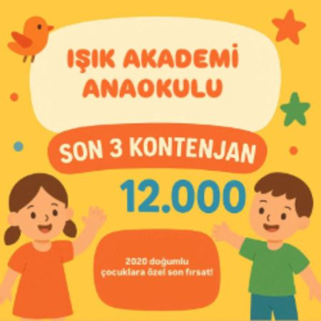 2020'li Miniklerimize Özel Fırsat!