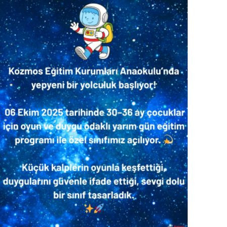 📢 Kozmos’ta yeni bir sınıf açıyoruz!