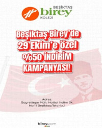 29 Ekim Cumhuriyet Bayramı’na Özel %50 İndirim!