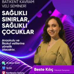 “Sağlıklı Sınırlar, Sağlıklı Çocuklar” Semineri