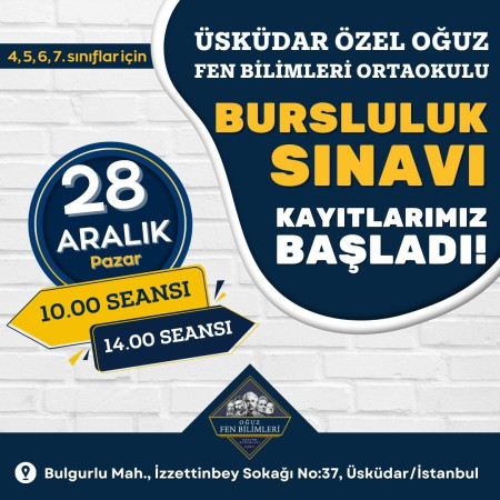 Bursluluk Sınavı Kayıtlarımız Başladı!!