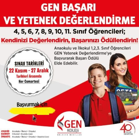 GEN BAŞARI VE YETENEK DEĞERLENDİRME