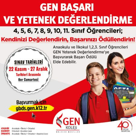 GEN BAŞARI VE YETENEK DEĞERLENDİRME