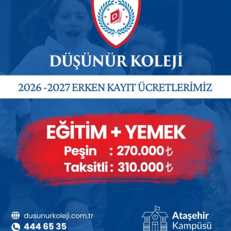 2026-2027 ERKEN KAYITLARIMIZ BAŞLADI!!!
