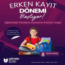 Özel Batıkent 100. Yıl Yönder Okulları’nda Erken Kayıt Dönemi Başladı!