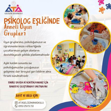 Psikolog Eşliğinde Anneli Oyun Grupları 🪭