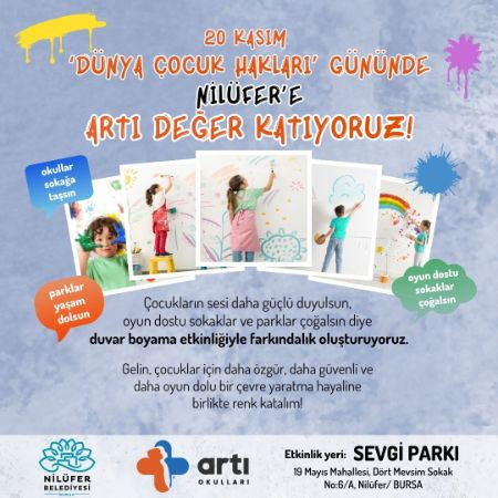 'Dünya Çocuk Hakları Günü' Duvar Boyama Etkinliği