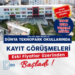 📌 DÜNYA TEKNOPARK OKULLARINDA 2026–2027 KAYIT GÖRÜŞMELERİ BAŞLADI!