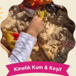 HACEGAN MEKTEPLERİNDE KİNETİK KUM İLE TANIŞTIK