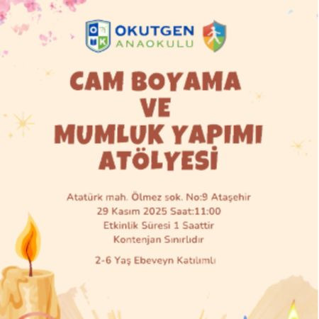 Yaratıcılığın Işığı Yanıyor: Cam Boyama ve Mumluk Atölyesi