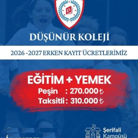 2026 / 2027 EĞİTİM ÖĞRETİM DÖNEMİ ERKEN KAYIT DÖNEMİ BAŞLADI