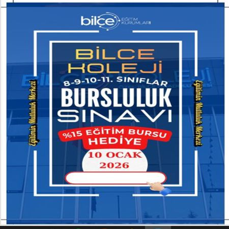 Bilce Koleji Bursluluk Sınavı Başvuruları Açıldı!