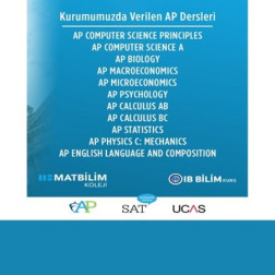 AP Dersler İçerikleri İçin Dikkat