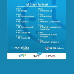 AP Dersleri Ve Sınavlar İçin Dikkat - Sınav Tarihleri