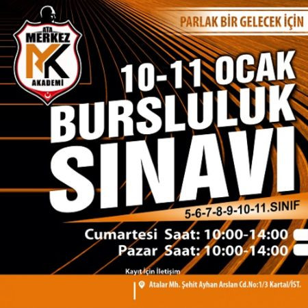 Özel Ata Merkez Anadolu Lisesi Bursluluk Sınavı