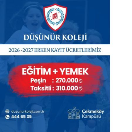 2026 / 2027 EĞİTİM ÖĞRETİM ERKEN KAYITLARIMIZ BAŞLADI