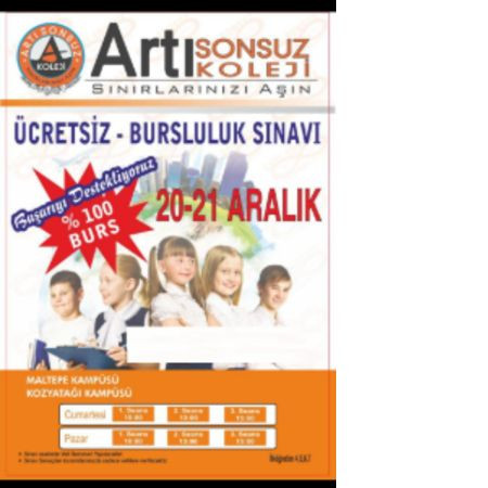 🎓 Arti Sonsuz Koleji Bursluluk Sınavı – 20–21 Aralık