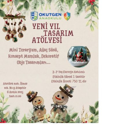 🎄✨ Yeni Yıl Tasarım Atölyesi Başlıyor! ✨🎄