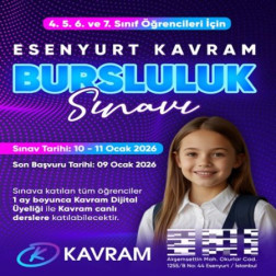Özel Esenyurt Kavram Koleji Bursluluk Sınavı Başvuruları Başladı!
