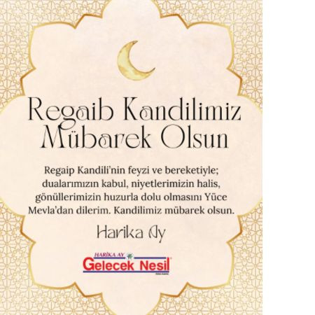 ✨ Regaip Kandili’niz Mübarek Olsun ✨