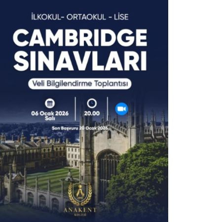 Cambridge Sınavları İçin Veli Bilgilendirme Toplantısı 🎓✨