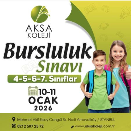 AKSA KOLEJİ BURSLULUK SINAVI BAŞLADI