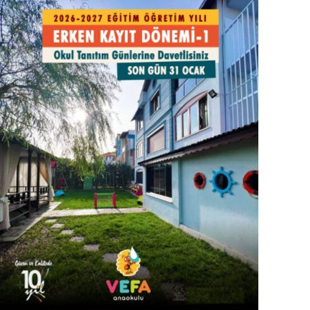 🎈 2026–2027 Eğitim Yılı Erken Kayıt Dönemi Başladı!